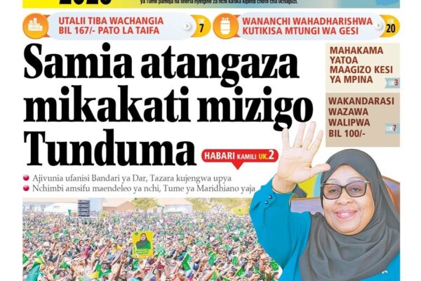 Habari kubwa za Magazeti ya Tanzania leo Septemba 4, 2025