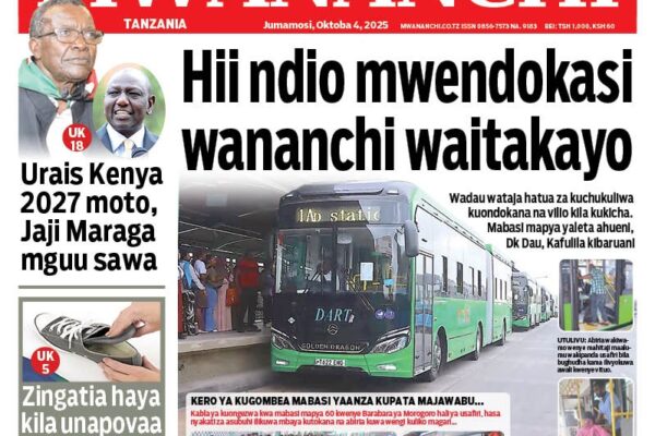 MAGAZETI YA LEO JUMAMOSI OKTOBA 3,2025