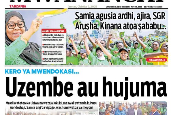 MAGAZETI YA LEO IJUMAA OKTOBA 3,2025