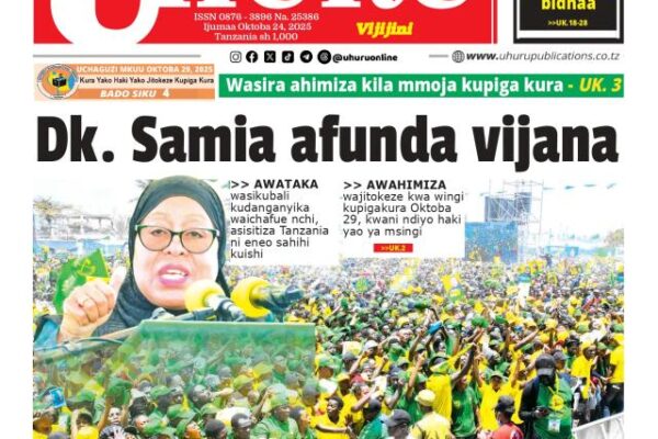 Habari kubwa za Magazeti ya Tanzania leo Oktoba 24, 2025