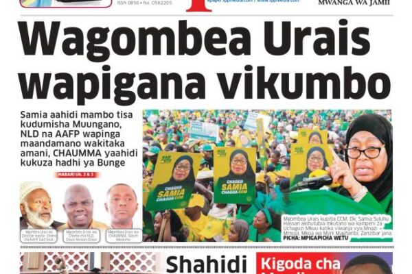 Habari kubwa za Magazeti ya Tanzania leo Oktoba 25, 2025